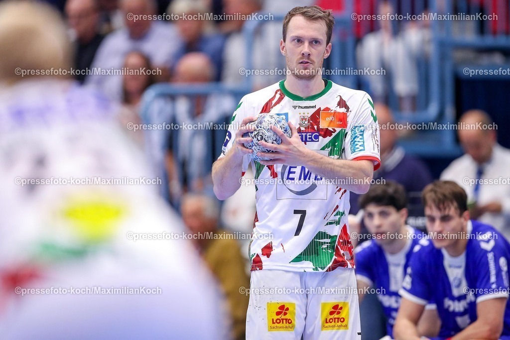 Gum15052501106 | 15.05.2025, Handball, HBL, VfL Gummersbach - SC Magdeburg, Schwalbe-Arena: Felix Claar (Magdeburg #07) 