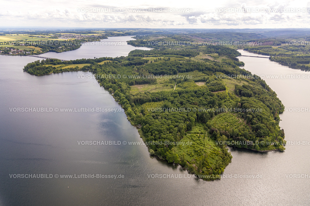 Moehnesee220600790 | Luftbild, Friedwald Waldgebiet am Möhnesee, Delecke, Möhnesee, Sauerland, Nordrhein-Westfalen, Deutschland