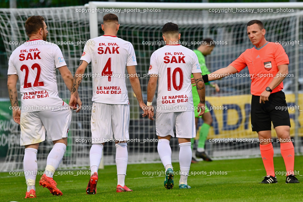 SAK vs. SV Allerheiligen 19.5.2023 | #22 Darijo Biscan, #4 Marko Gajic, #10 Yosifov Svetlozar Angelov, Kettlgruber Rene Felix Referee