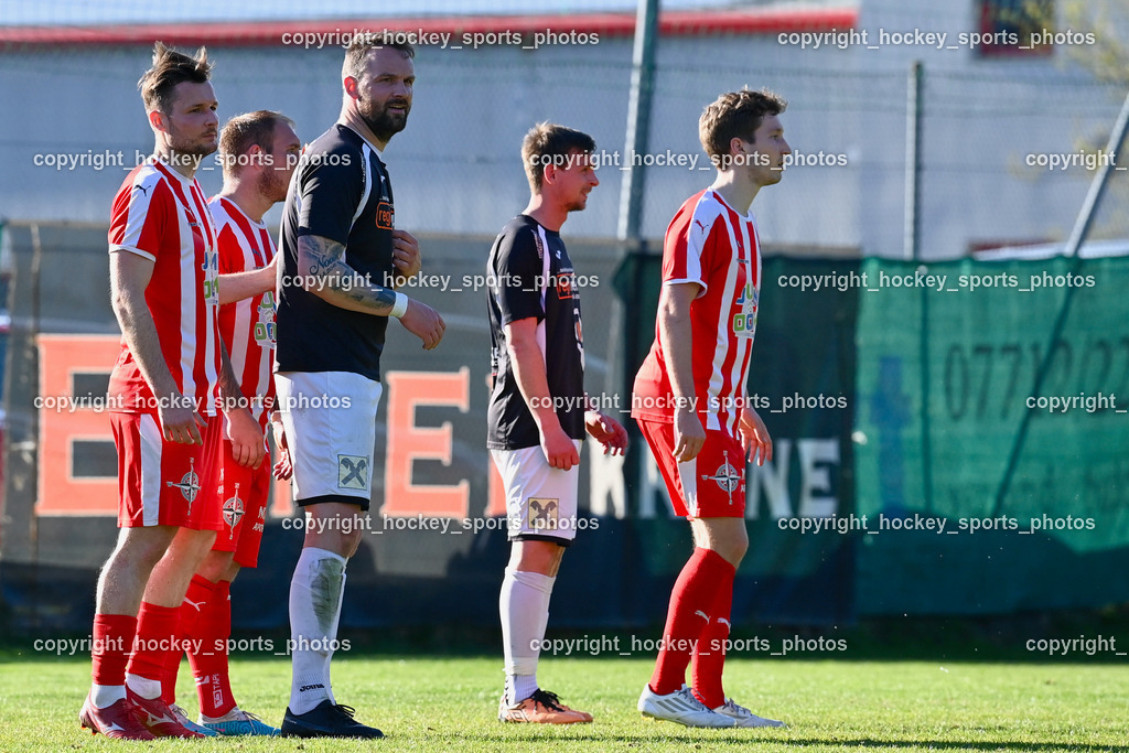 FC Gmünd vs. FC KAC 1909 22.4.2023 | #21 Ingo Mailänder, #8 Udo Gasser, #14 Andreas Bernhard Schritliser, 