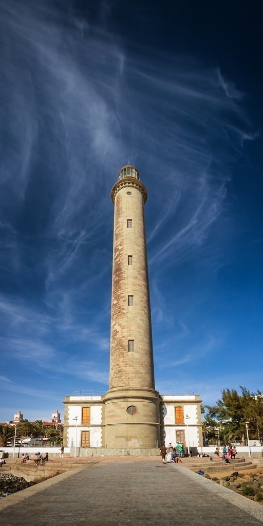10240420 - Leuchtturm von Maspalomas | Blick auf den Leuchtturm von Maspalomas.