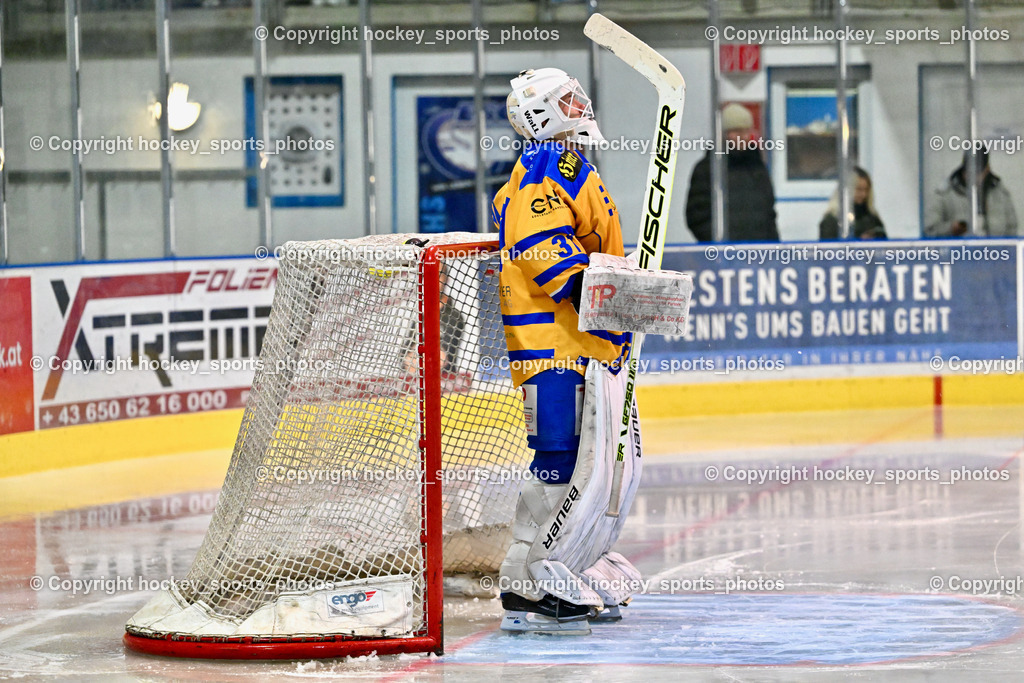 ESC Steindorf vs. EHC Althofen | #31 Horn Fabian EHC Althofen, ESC Steindorf vs. EHC Althofen, ESC Steindorf vs. EHC Alhofen am 03.03.2024 in Steindorf (Ossiachersee Halle), Austria, (Photo by Bernd Stefan)