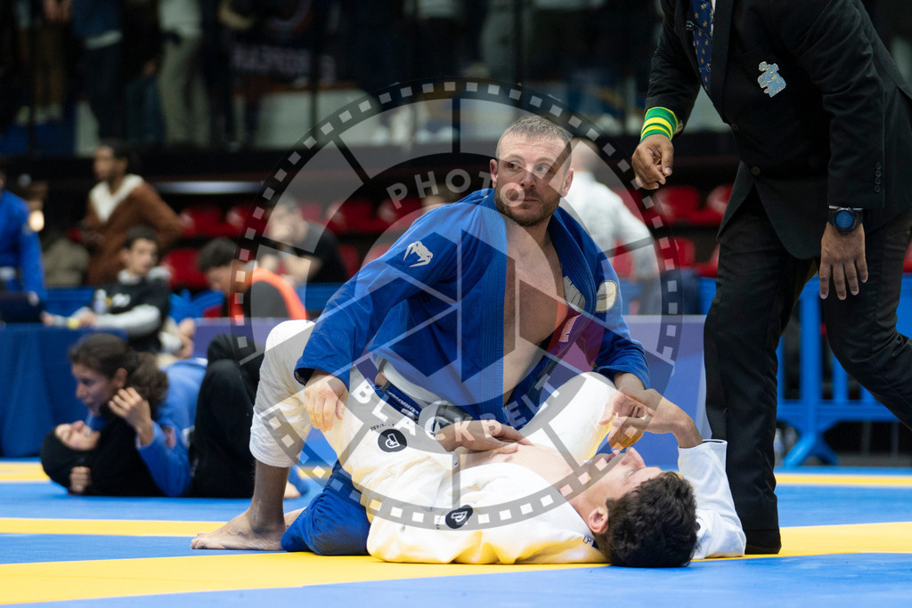 20240119PBB3109 | Fighters compete during the IBJJF European Championship in Paris, France, on January 19, 2024.
