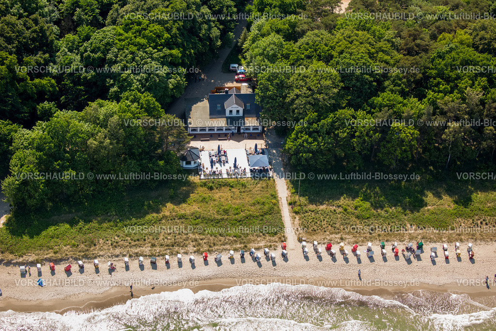 Ostsee16062180Ruegen_Moenchgut_Goehren | Strand-Cafe, Strand, Strandkörbe, Rügen, Mönchgut ,Thiessow, Ostseeküste,Mecklenburg-Vorpommern, Vorpommern, Mecklenburg-Vorpommern, Deutschland