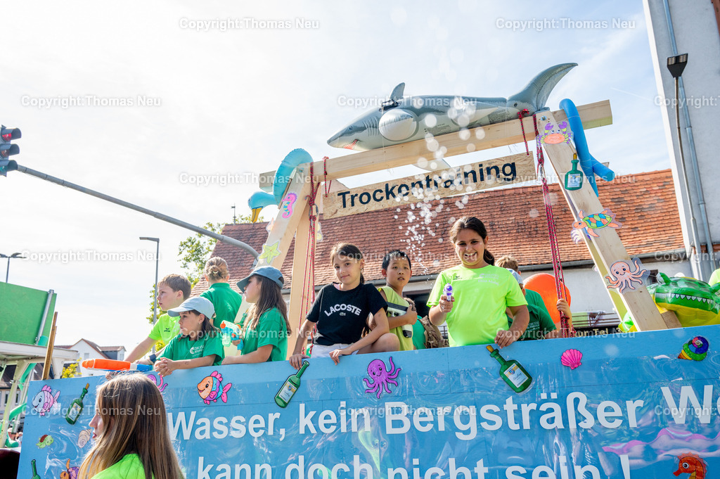 27_Winzerfestumzug-Bensheim | bbe, Bensheim, Winzerfestunmzug 2025, SSG Schwimmabteilung, ,, Bild: Thomas Neu