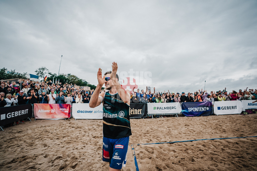 Beachvolleyball | Männer | Deutsche Meisterschaften 2025 Timmendorfer Strand | 05.09.2025 | David Poniewaz verabschiedet sich nach seinem letzten Spiel seiner Karriere