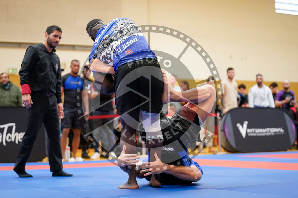 20240203PBB07902 | Fighters compete during the Brazilian Jiu-Jitsu Championship of the AJP Tour in Maintal by Frankfurt am Main, Germany, on February 2, 2024.
