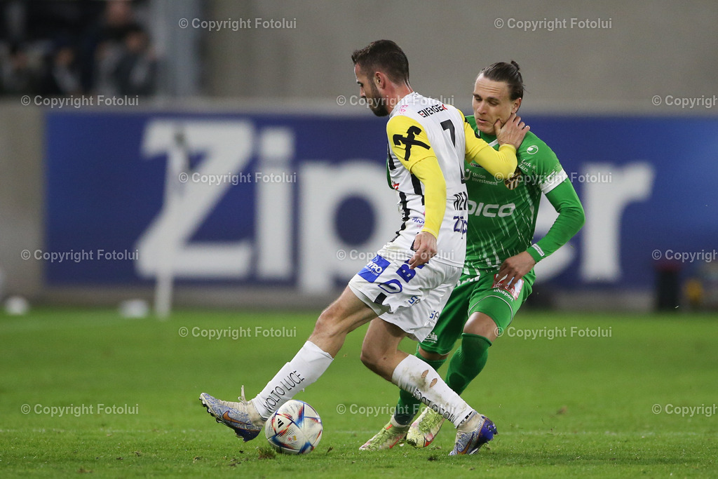 A_LUI_20230224_0017 | SPORT FUSSBALL ADMIRAL BUNDESLIGA 2022/23 LASK VS SC AUSTRIA LUSTENAU

IM BILD:Rene Renner (Lask), Lukas Fridrikas (SC Austria Lustenau) 
FOTO:FOTOLUI/UW