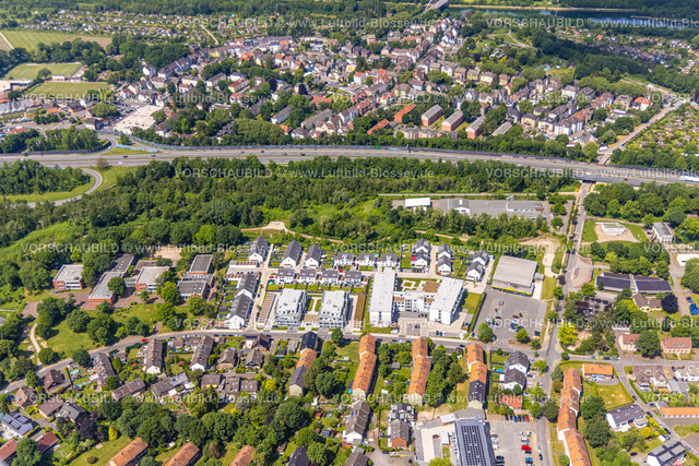 Herne220503075 | Luftbild, Baustelle Neubau Alloheim Seniorenresidenz Jürgens-Hof, Horsthausen, Herne, Ruhrgebiet, Nordrhein-Westfalen, Deutschland