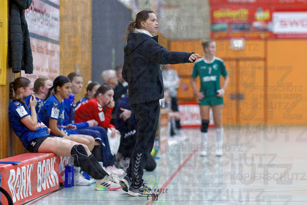 Jugenbundesliga wJB; HSG Kleenheim/Langgöns - SG Kappelwindeck/Steinbach | Jugenbundesliga wJB; HSG Kleenheim/Langgöns - SG Kappelwindeck/Steinbach am 23.11.2025 in Oberkleen (Weidig-Halle)Photo © 2025 - Jörg Heinrich - Realisiert mit Pictrs.com