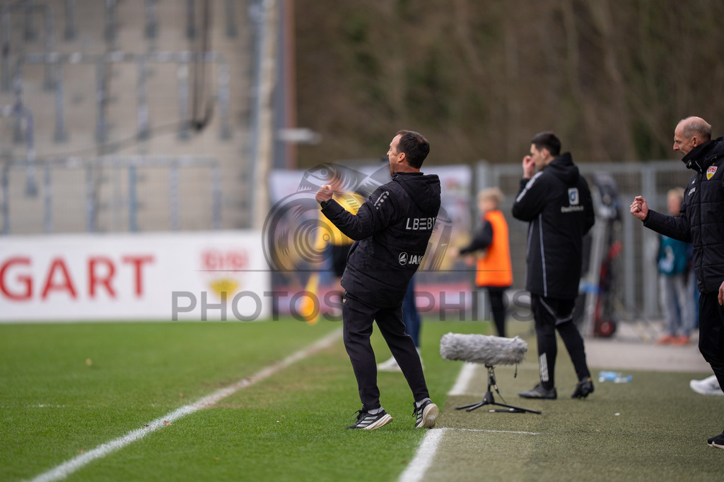 VfB Stuttgart II vs. TSG Hoffenheim II, Fussball, 3. Liga, 26. Spieltag, 15.03.2026 | Nico Willig (Trainer VfB Stuttgart II),VfB Stuttgart II vs. TSG Hoffenheim II, Fussball, 3. Liga, 26. Spieltag, 15.03.2026Foto: photosbyphips/Philip Ziegler