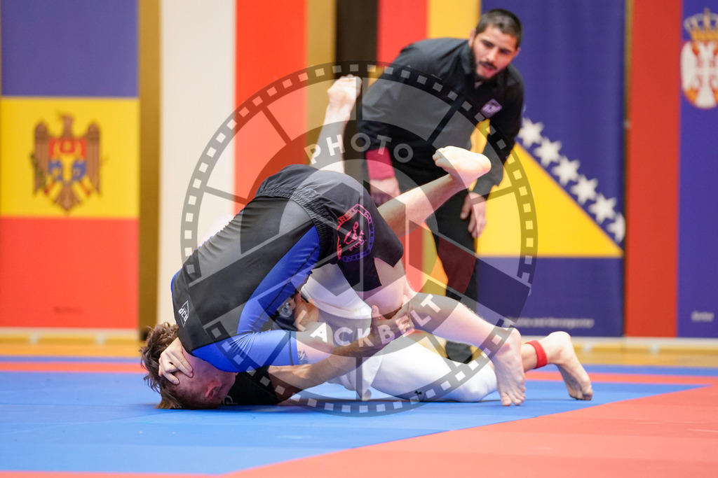 20240203PBB08809 | Fighters compete during the Brazilian Jiu-Jitsu Championship of the AJP Tour in Maintal by Frankfurt am Main, Germany, on February 2, 2024.