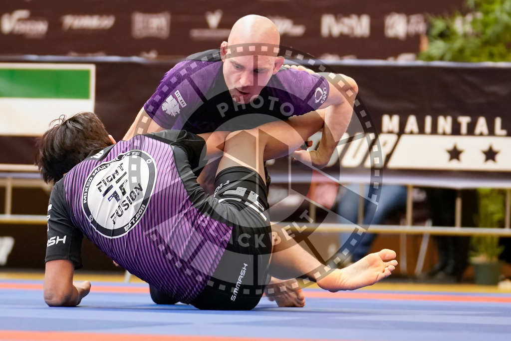 20240203PBB09511 | Fighters compete during the Brazilian Jiu-Jitsu Championship of the AJP Tour in Maintal by Frankfurt am Main, Germany, on February 2, 2024.