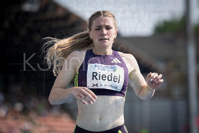 Multisport Event; Ratingen, 27.06.2026 | RATINGEN, GERMANY - JUNE 27, 2026 : Serina Riedel (GER / Germany) competing in the heptathlon’s 200m during the Multisport Event at Stadion Ratingen on June 27, 2026 in Ratingen, Germany.