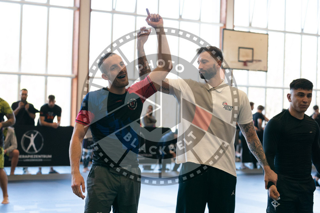 20250329PBB2109 | Fighters compete during the International Luta Livre (ILLCS) Germany IX Spring 2025 Competition spring on March 29, 2025 in Hannover, Germany.© Chiara Dazi