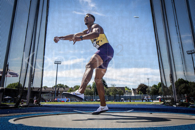 Multisport Event; Ratingen, 28.06.2026 | RATINGEN, GERMANY - JUNE 28, 2026 : Leo Neugebauer (GER / Germany) competing in the decathlon’s discus throw during the Multisport Event at Stadion Ratingen on June 28, 2026 in Ratingen, Germany.