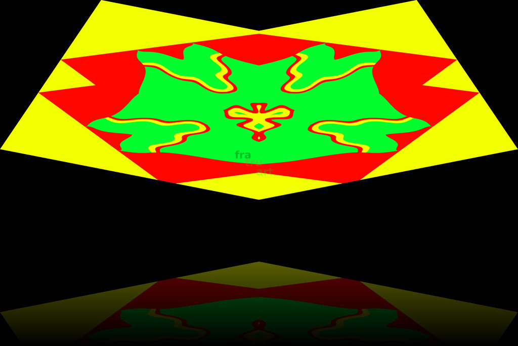 Rot gelbe Illusion | Grafik - Realisiert mit Pictrs.com