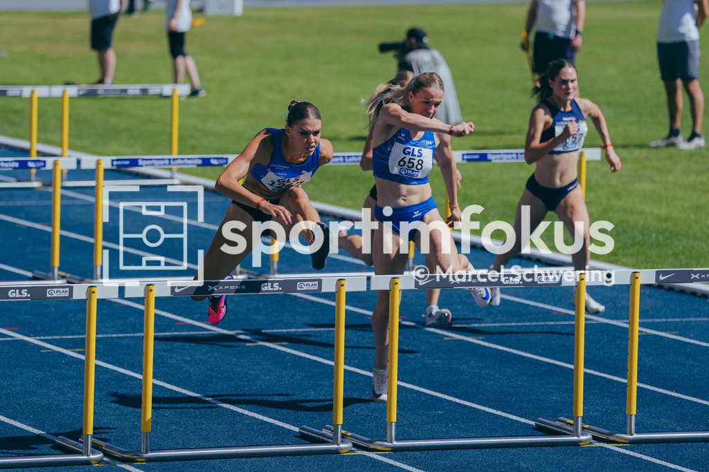 Deutsche Meisterschaften U20 / U16 2026 | Shira Kurzawa, LAC Erdgas Chemnitz, 1247, Maria Schnemilich, 1. LAV Rostock, 658, 110 Meter Hürden, Deutsche Meisterschaften der U20 &amp; U16 2026, Lohrheidestadion Bochum-Wattenscheid, 12.07.2026. Foto: Marcel Schwering / sportimfokus - Realisiert mit Pictrs.com