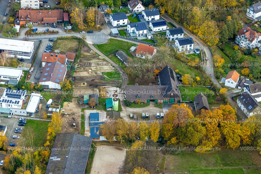 Hagen251101478 | Luftbild, Westernstall Schultenhof Erlebnisbauernhof, Lennetal, Hagen, Ruhrgebiet, Nordrhein-Westfalen, Deutschland