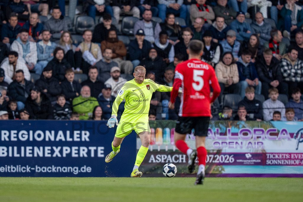 SG Sonnenhof Großaspach vs. SGV Freiberg, Fussball, Regionalliga Suedwest, 30. Spieltag, 22.04.2026 | #,SG Sonnenhof Großaspach vs. SGV Freiberg, Fussball, Regionalliga Suedwest, 30. Spieltag, 22.04.2026