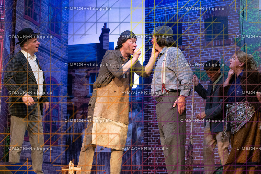 161_MFL-2025 | Portraitbilder von Regisseur; Darsteller; Techniker; Maske; Kostüme; Chor; Musiker; Bilderserie der Generalprobe und der Premierenvorstellung, Szenenbilder; Ausdrucksstudien; Bühnenüberblick; Bühnenkulissen; Pressefotos inkl. Redaktionsfoto Darstellergruppe.