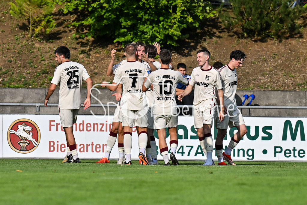 TSV Aindling - TSV Hollenbach | Jubel nach 1-0 durch Aindling 9