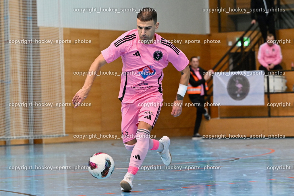 Carinthia Flamengo Futsal Club vs. Futsal Klagenfurt | #21 Robert Dimitrov Carinthia Flamengo, Carinthia Flamengo Futsal Club vs. Futsal Klagenfurt, Carinthia Flamengo Futsal Club vs. Futsal Klagenfurt am 01.12.2024 in Klagenfurt (Ballspielhalle Viktring), Austria, (Photo by Bernd Stefan)