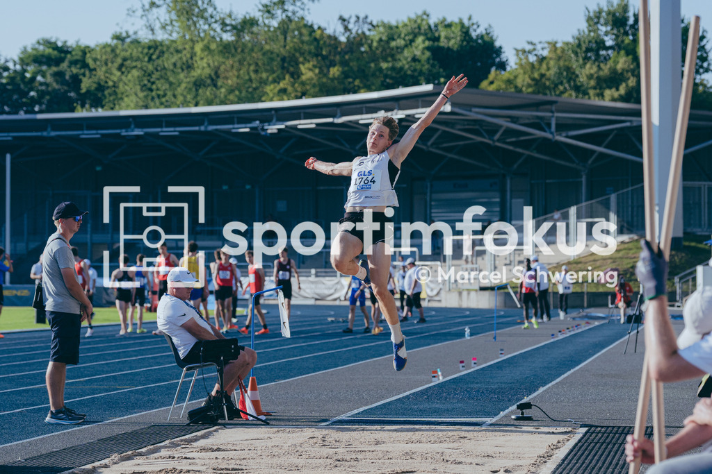 Deutsche Meisterschaften U20 / U16 2026 | David Kleinschrodt, LG Steinlach-Zollern, 1764, Weitsprung, Deutsche Meisterschaften der U20 &amp; U16 2026, Lohrheidestadion Bochum-Wattenscheid, 10.07.2026. Foto: Marcel Schwering / sportimfokus - Realisiert mit Pictrs.com