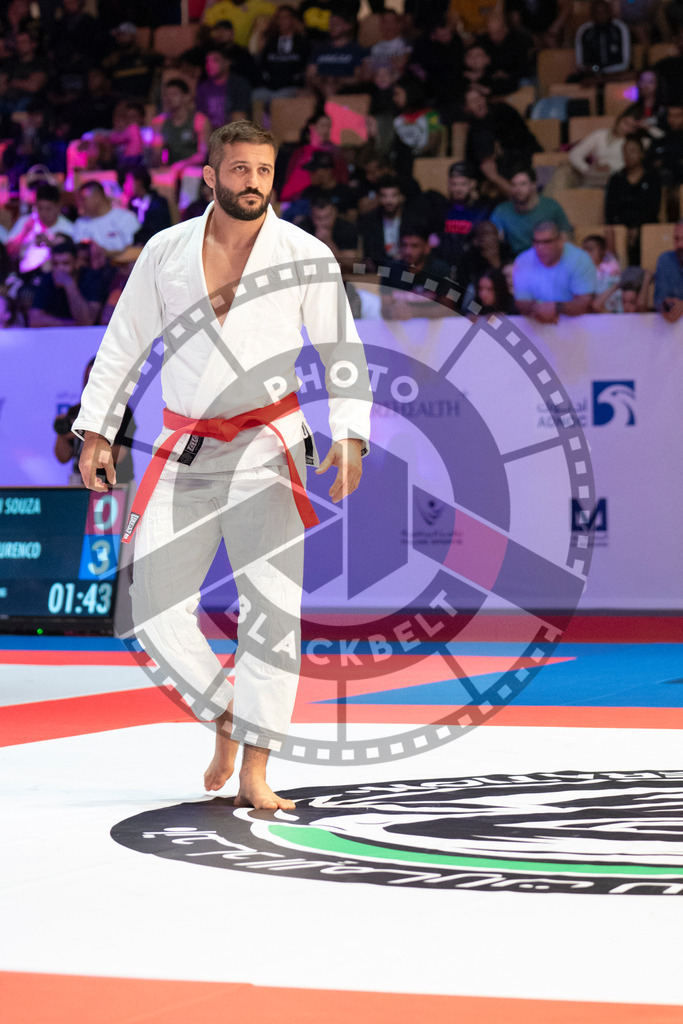 20231107PBB3928 | Fighters compete during the AJP World Master Championship in the Mubadala Arena in Abu Dhabi, Arab United Emirates, on November 7, 2023.