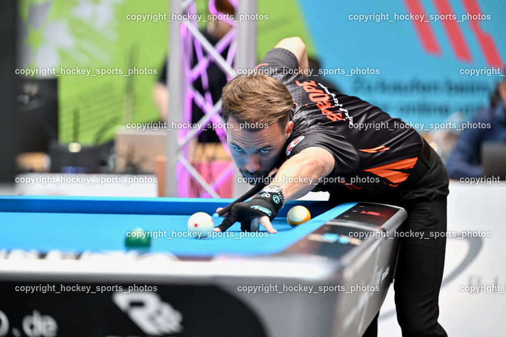 Pool Billard Bundesliga 2025 im ATRIO | Albin Ouschan, Pool Billard Bundesliga 2025 im ATRIO, Pool Billard Bundesliga 2025 im ATRIO am 29.03.2025 in Villach (Atrio), Austria, (Photo by Bernd Stefan)