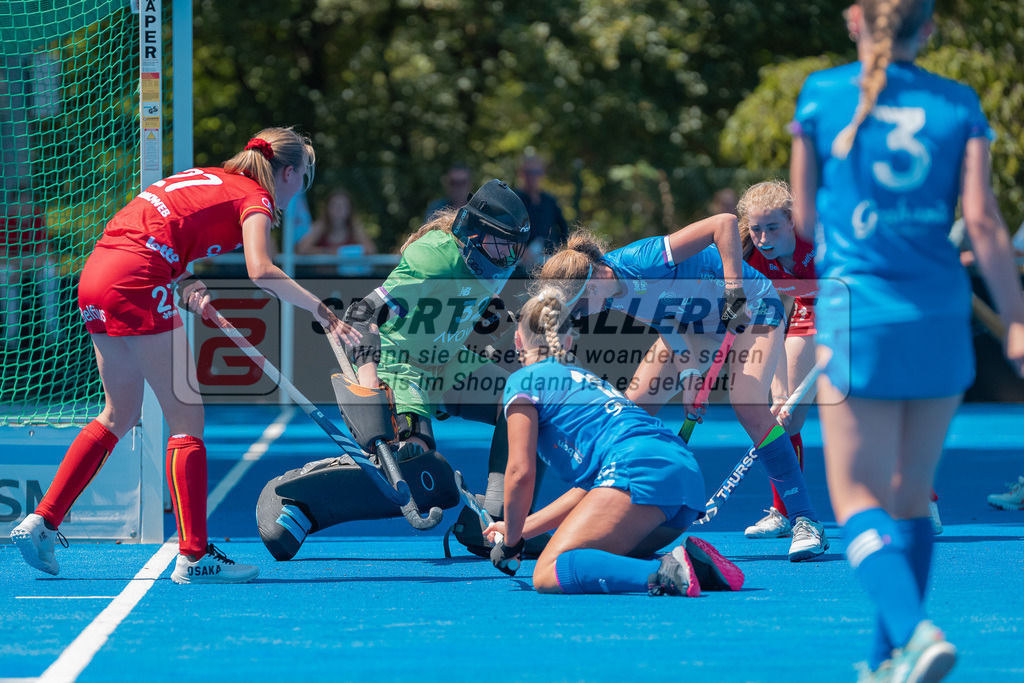 HK_20230708_109846 | Euro Hockey WU18 Belgium - Scotland Championship Girls &amp; Boys am 8.7.2023 CHTC , Krefeld ,