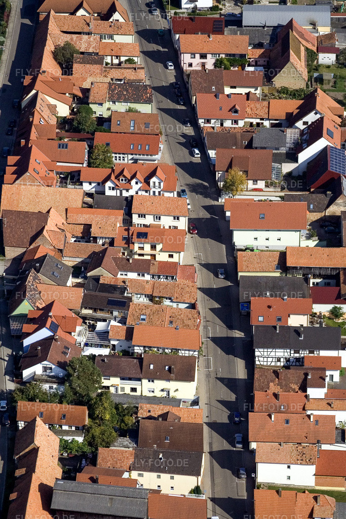 Luftbild: Rheinstr in Kandel im Bundesland Rheinland-Pfalz in Deutschland. Foto: IMG_8284.jpg vom 07.10.2007 durch Werner Riehm/FLY-FOTO.de