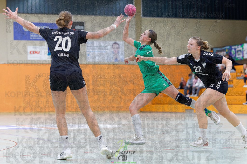 2024-10-19_277 | Jugendbundesliga B-Jugend weiblich; HSG Kleenheim/Langgöns - Longericher SC am 19.10.2024 in Oberkleen (Weidig-Halle) - Realisiert mit Pictrs.com