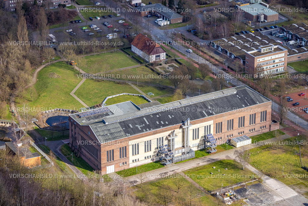 Hamm230214941 | Luftbild, Alfred-Fischer-Halle, Gewerbegebiet Sachsenweg, Stadtbezirk Heessen, Hamm, Ruhrgebiet, Nordrhein-Westfalen, Deutschland