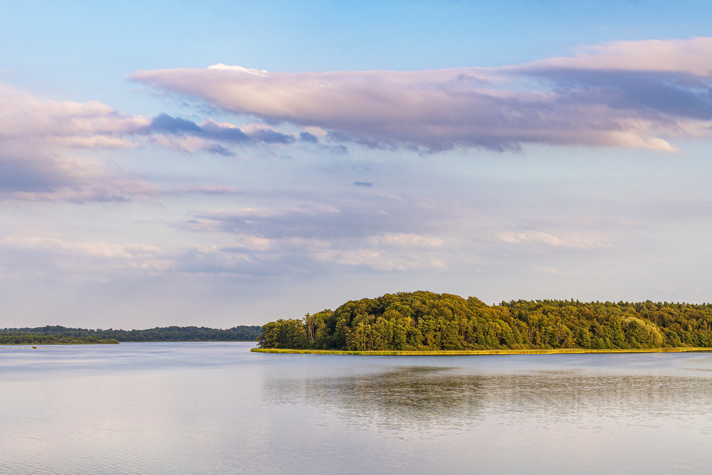 Ausblick mit See und Bäumen in Seedorf am Schaalsee | Ausblick mit See und Bäumen in Seedorf am Schaalsee.