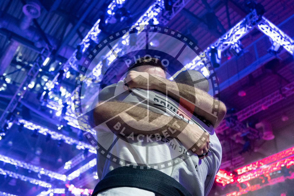 20231110PBB2643 | Fighters compete during the AJP World Professional Championship blackbelt finals in the Mubadala Arena in Abu Dhabi, Arab United Emirates, on November 10, 2023.