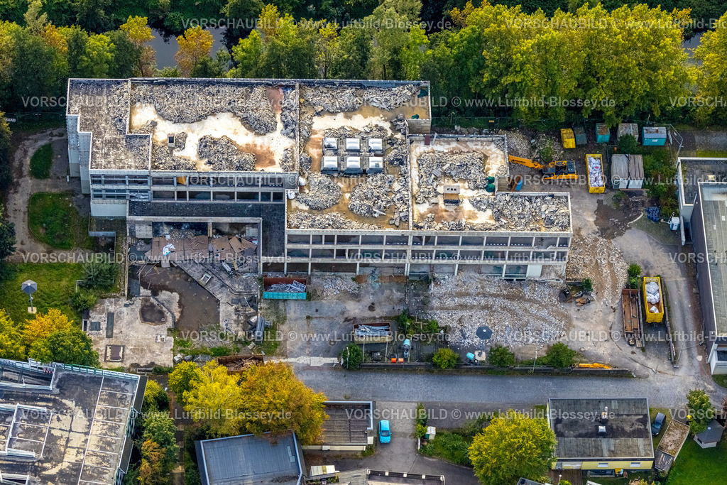 Olpe230913412 | Luftbild, Abriss Realschule, Olpe-Stadt, Olpe, Sauerland, Nordrhein-Westfalen, Deutschland