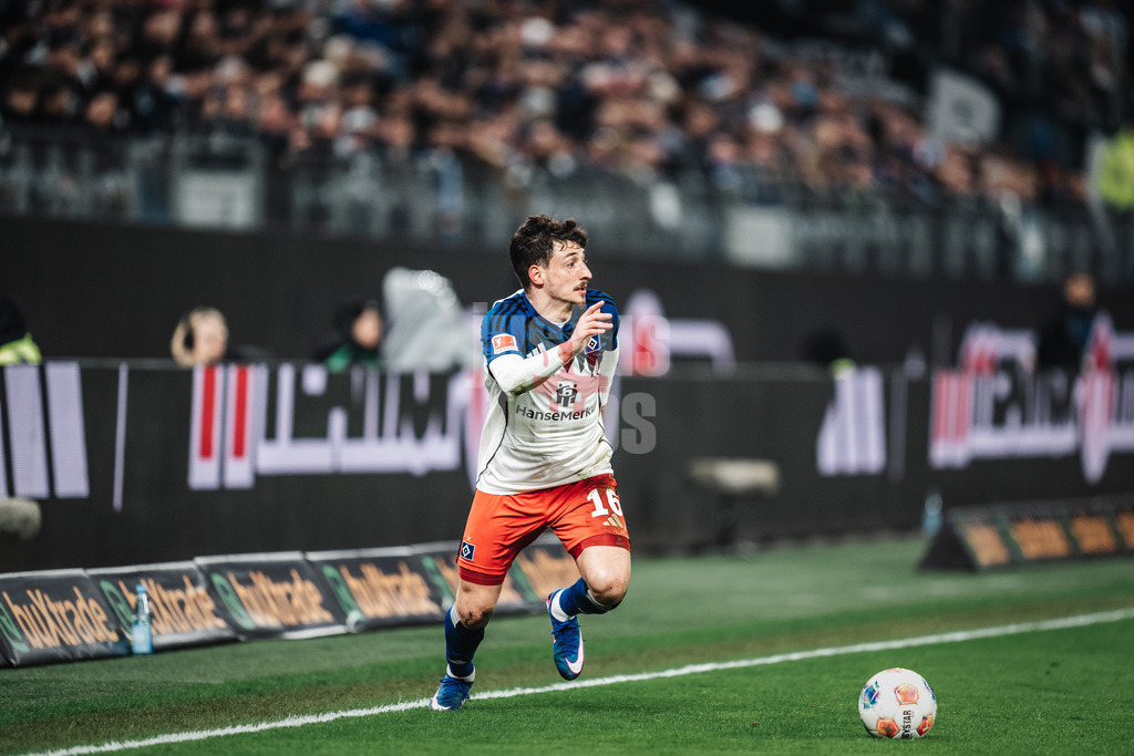 Fußball | Männer | Saison 2025/2026 | 1. Fußball-Bundesliga | 17. Spieltag | Hamburger SV vs. Bayer 04 Leverkusen | 04.03.2026 | Giorgi Gocholeishvili (#16, HSV)