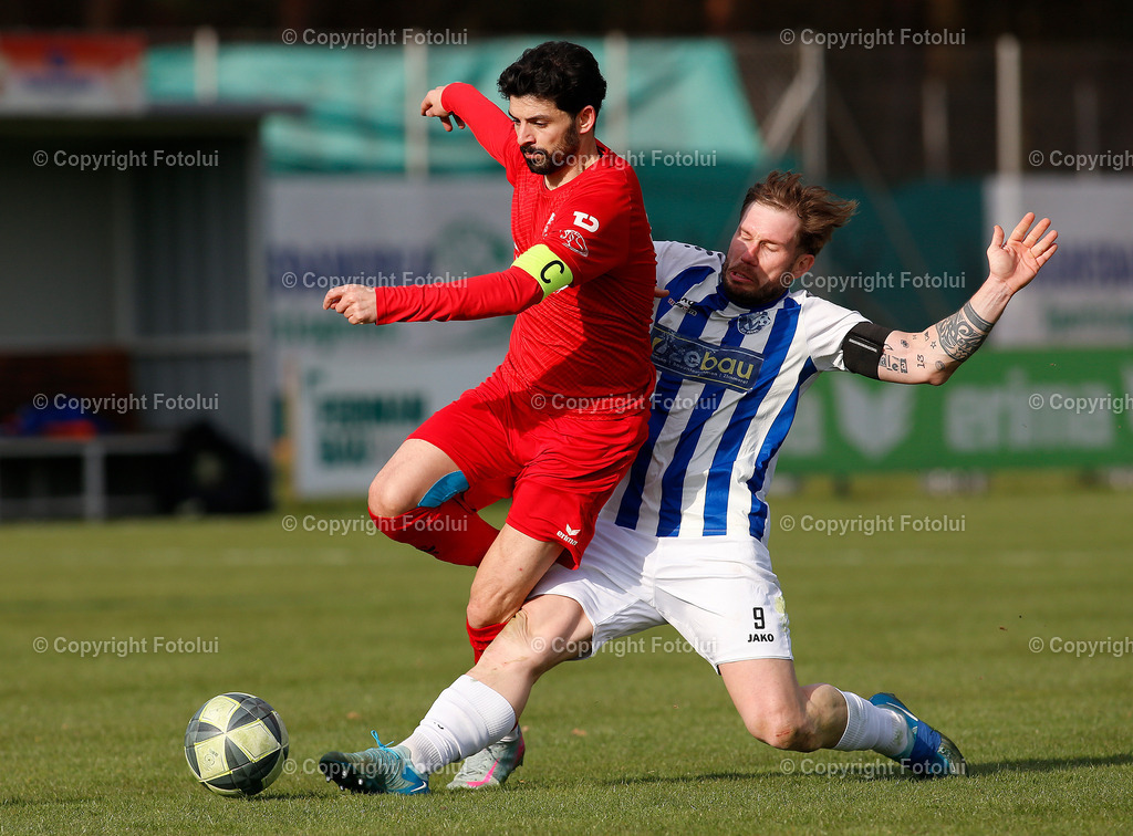 A_LUI_28032026_19 | SPORT,FUSSBALL, LT1 OOE LIGA ASKOE OEDT 1B-SV ZEBAU BAD ISCHL 28.03.2026 IM BILD: BUENYAMIN KARATAS  (OEDT1B) UND RUDOLF DURKOVIC (BAD ISCHL) FOTO:FOTLUI 