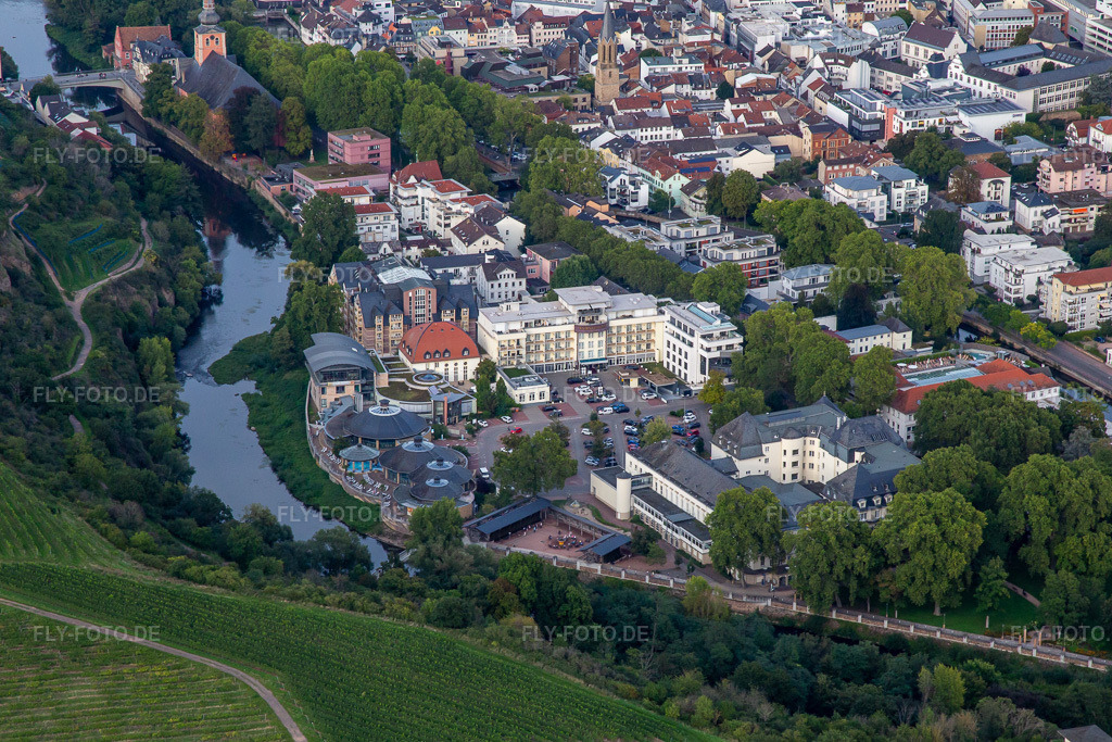 Luftbild: Kurhause und Hotel Fürstenhof in Bad Kreuznach im Bundesland Rheinland-Pfalz in Deutschland. Foto: IMG_138283.jpg vom 03.09.2023 durch Werner Riehm/FLY-FOTO.deFÜRSTENHOF - Sympathie Hotel