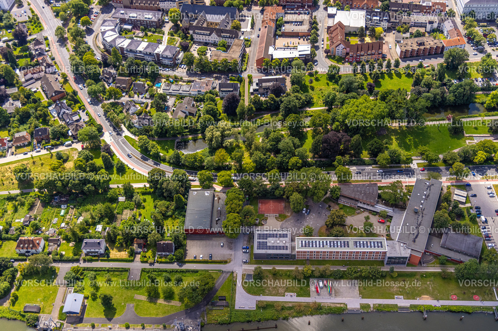 Hamm240706677 | Luftbild, Gymnasium Hammonense und Nordringpark Nordenwall, Mitte, Hamm, Ruhrgebiet, Nordrhein-Westfalen, Deutschland