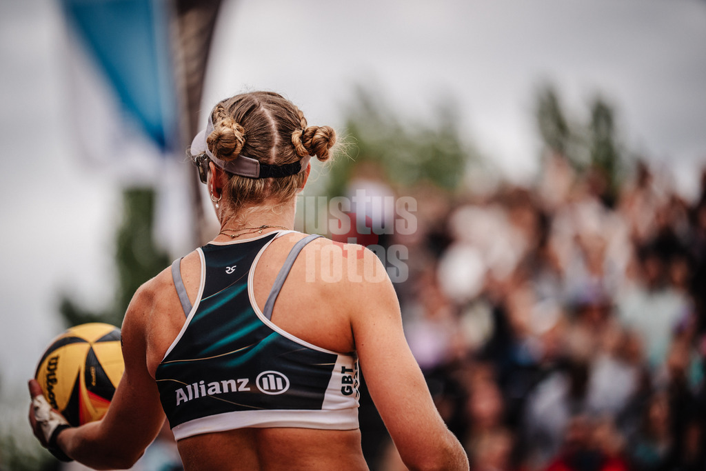 Beachvolleyball | Frauen | Allianz German Beach Tour 2025 | Tourstop Berlin | 24.08.2025 | Die Frisur von Melanie Paul