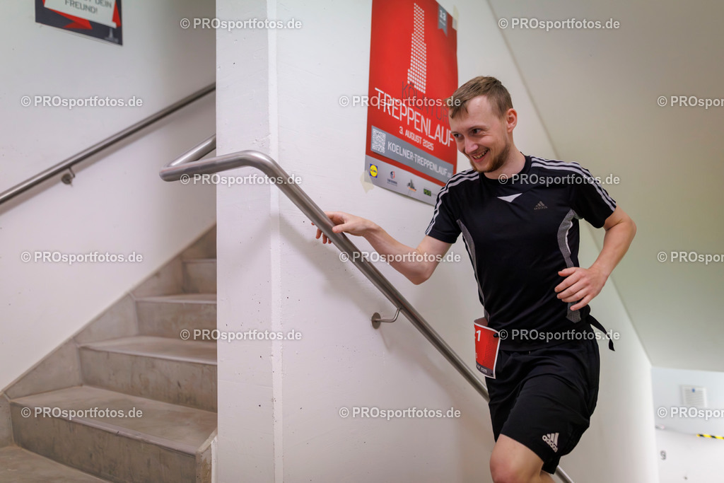 KölnTurm Treppenlauf; Köln, 03.08.2025 | Impressionen vom KölnTurm Treppenlauf am 03.08.2025 in Köln (Nordrhein-Westfalen). 