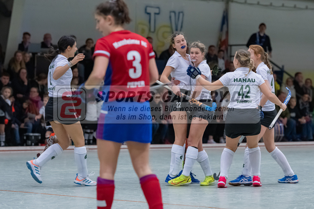 HK_20230226_104965 | Deutsche Meisterschaft WU16 Spiel 2. Halbfinale Mannheimer HC - 1. Hanauer THC am 26.2.2023 DSC 99, Düsseldorf ,