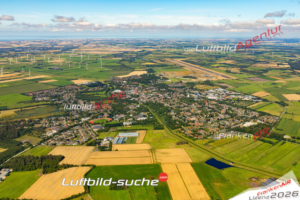 Die Luftaufnahme Schönes Bild von - Leck wurde 2022 vom Flugzeug aus (keine Drohne) erstellt. Hohe Auflösung -für große Poster und Wandbilder geeignet - Garantiert!