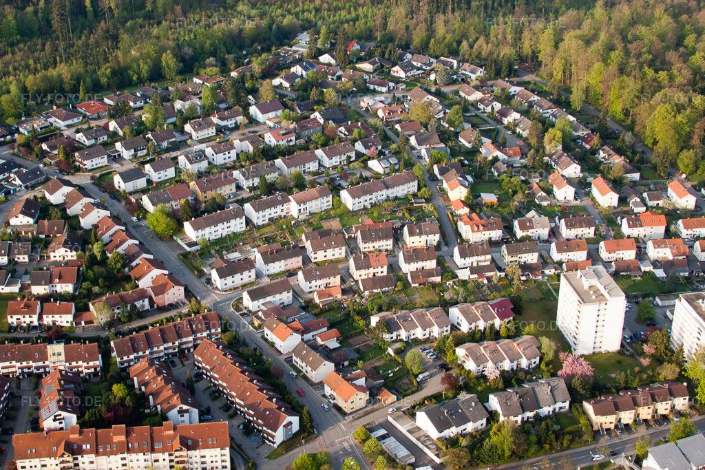 Luftbild: Kniebisweg im Ortsteil Reichenbach in Waldbronn im Bundesland Baden-Württemberg in Deutschland. Foto: IMG_26450.jpg vom 28.04.2010 durch Werner Riehm/FLY-FOTO.de
