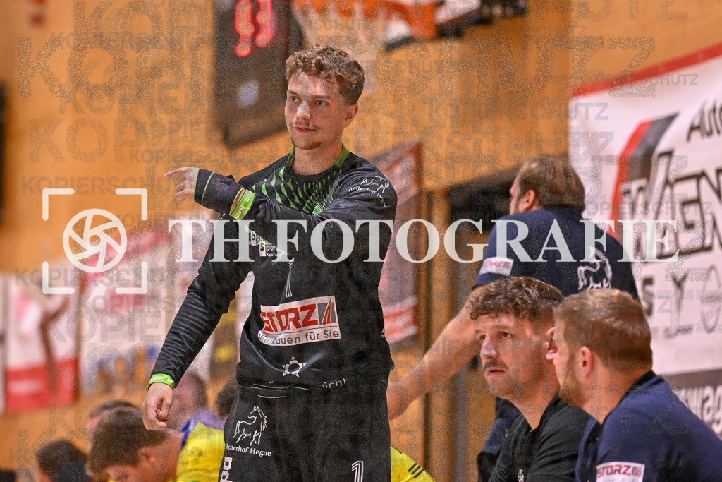 GER, SG Maulburg/Steinen - SG Allensbach/Dettingen, Handball, Landesliga Suedbaden, 2. Spieltag, Saison 2024/2025, 28.09.2024 | Felix Wildenstein (SG Allensbach/Dettingen-Wallhausen, #01)GER, SG Maulburg/Steinen - SG Allensbach/Dettingen, Handball, Landesliga Suedbaden, 2. Spieltag, Saison 2024/2025, 28.09.2024Foto: TH Fotografie/Thomas Hess