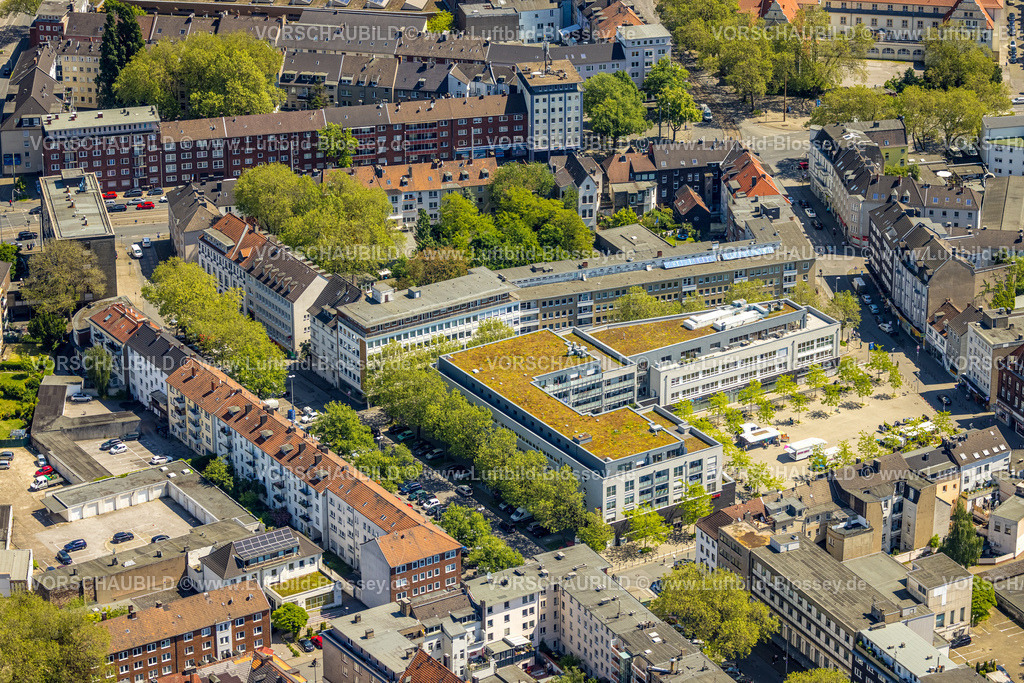 Gelsenkirchen230511418 | Luftbild, Margarethe-Zingler-Platz, Rewe Supermarkt, apd.de (APD Ambulante Pflegedienste, Altstadt, Gelsenkirchen, Ruhrgebiet, Nordrhein-Westfalen, Deutschland