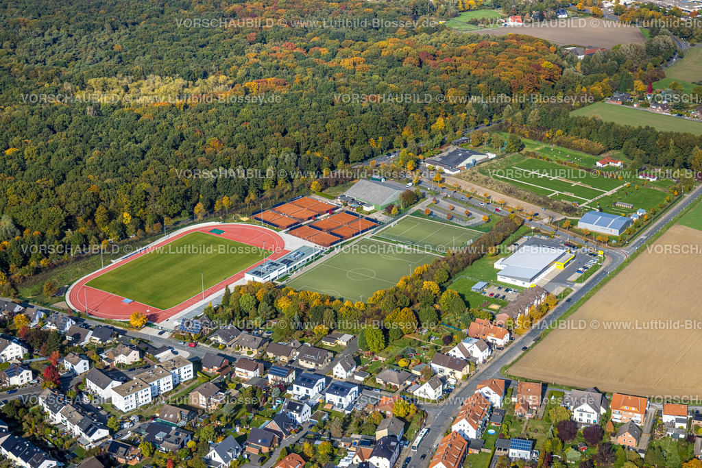 Hamm221003313 | Luftbild, HSC-Sportanlage, HSC 08 Hammer Sportclub, Fußballplätze, Tennisplätze, Bogensportzentrum, Rhynern, Hamm, Ruhrgebiet, Nordrhein-Westfalen, Deutschland