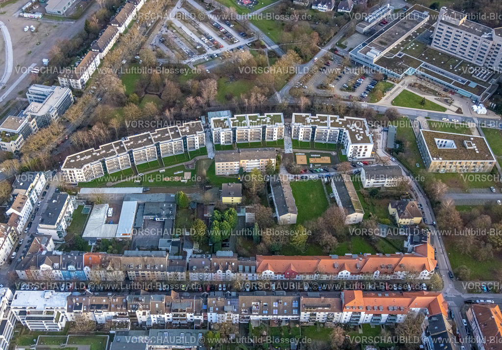 Essen230101710 | Luftbild, Neubau RüBogen, Gummertstraße, Rüttenscheid, Essen, Ruhrgebiet, Nordrhein-Westfalen, Deutschland